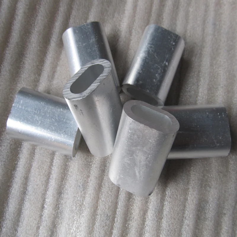 seamless oval swage sleeves wire rope sling aluminum ferrule