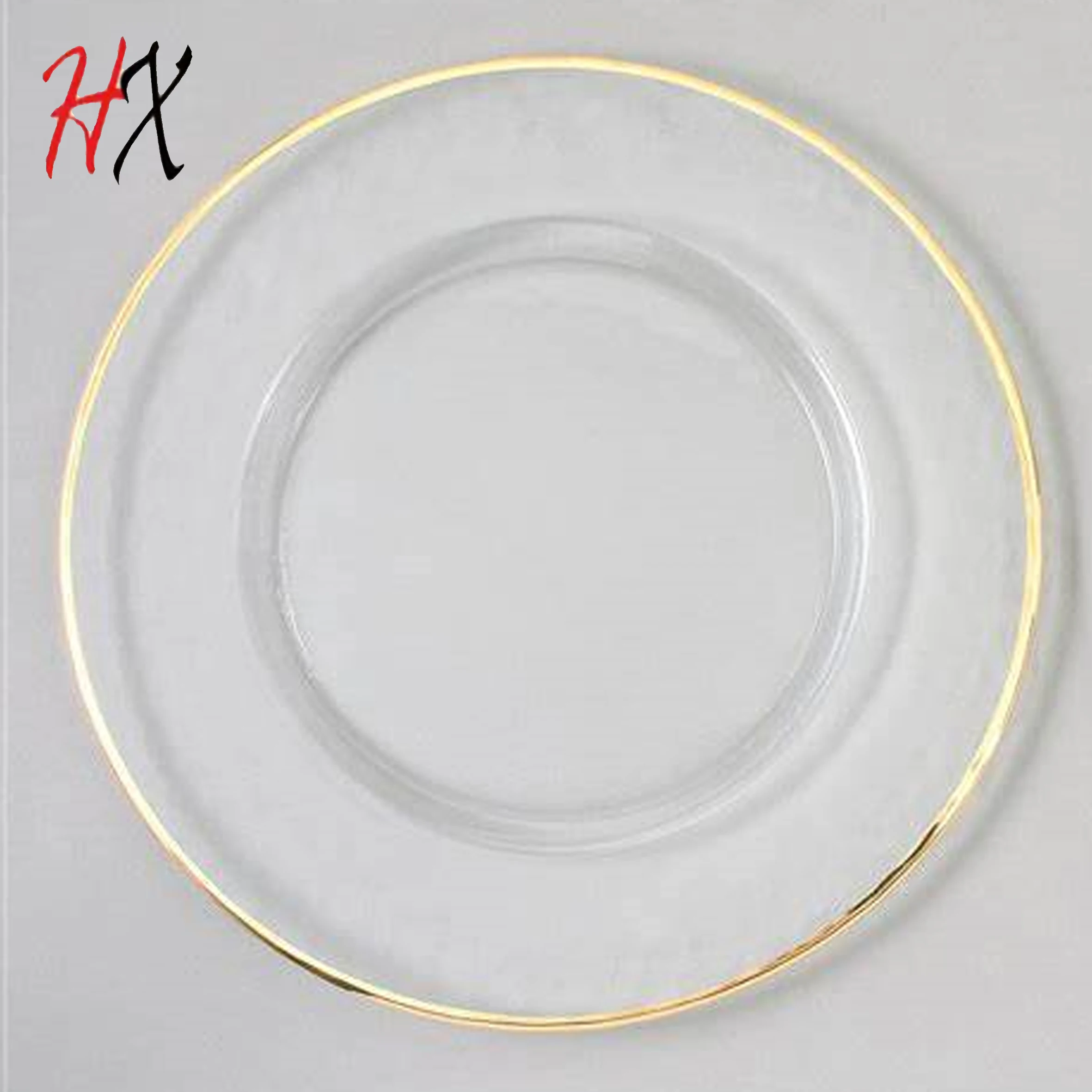 Creative luxury 10inch gold-plated dishes tableware Western steak fruit porcelain platew noodles table plate for wedding