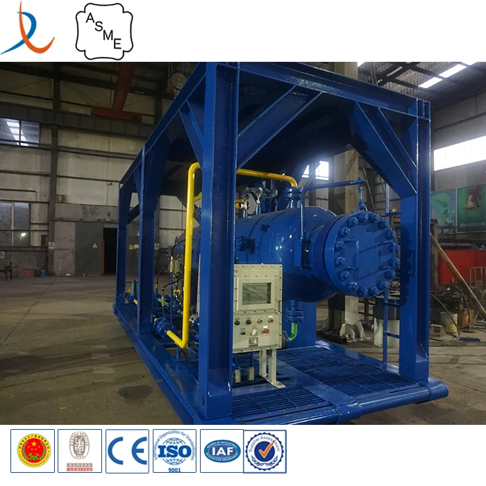 Skid Mounted oilfield cyclone separator / 3 phase oil gas water separator