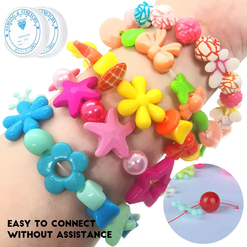 JH DIY Children Gift Beads For Jewelry Making Bracelets DIY Seashell Beads Jewelry Sets
