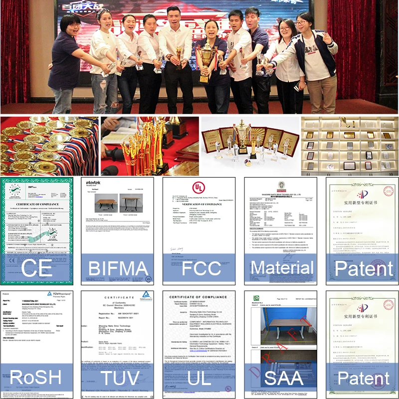 M1 Custom Friendly Ergonomic Office Standing Desk Factory Adjustable Height Table with Wheels