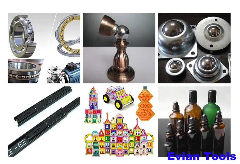 Evian Hot sale high quality M2M4M5M6M8 Metric thread steel ball drilling tapping teeth blind ball nut ball