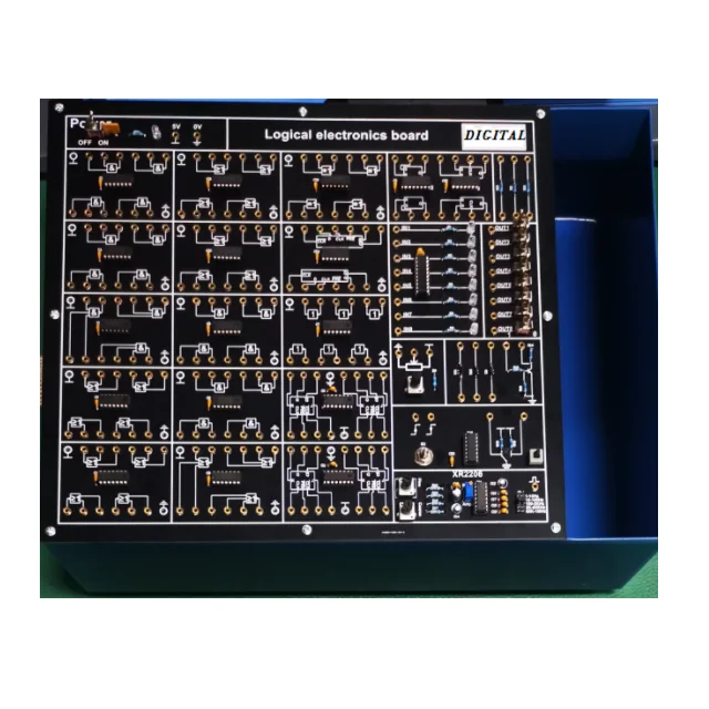 Logical electronics board/digital electric trainer/training kit/A/D D/A conversion teaching apparatus equipment didactic model