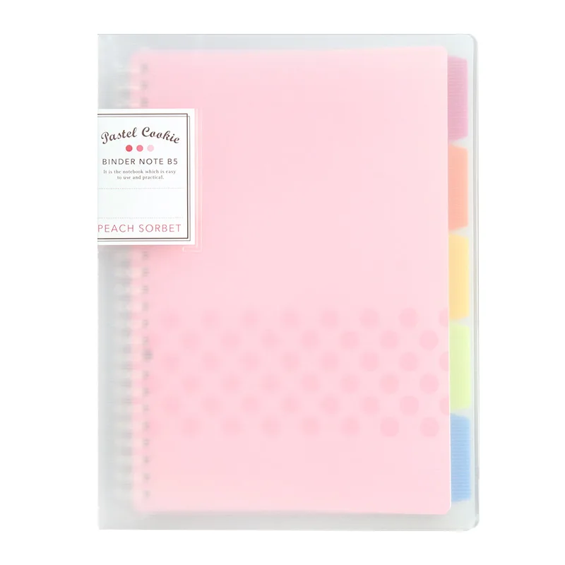 
Japanese Kokuyo Light Color Loose-leaf Notebook A5/B5/A4 Notebook Shell Detachable Stationery Coil Classification Simple 