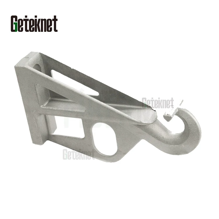 Geteknet Fiber optic cable tension wire fixing Stainless steel diecasting anchoring clamp suspension Clamp