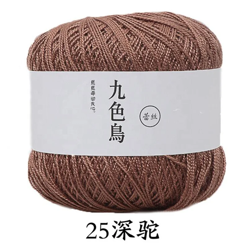 
Fashion 2020 New Lace Thread 2 Strands Hand-Woven Crochet Thread 100% Cotton Yarn Sweater Scarf DIY Toys Knitting Wool Yarn 