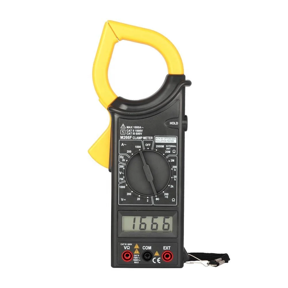 2000 counts  ac digital clamp meter M266F with frequency at wholesale price same as mastech M266F