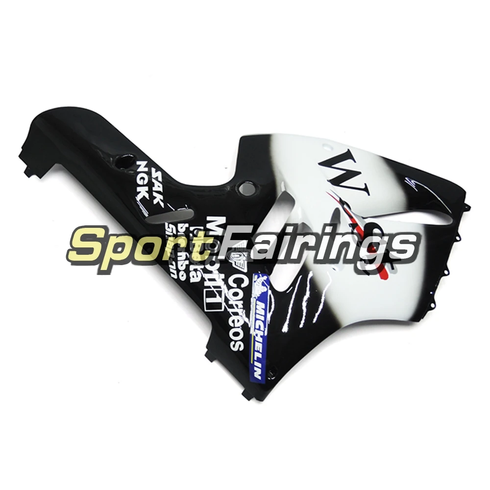  Sportbike полный комплект обтекателей подходит для Kawasaki ZX9R 1994 1995 1996 1997 ZX-9R 94-97 ABS пластик Кузов-Черный Белый ЗАПАД