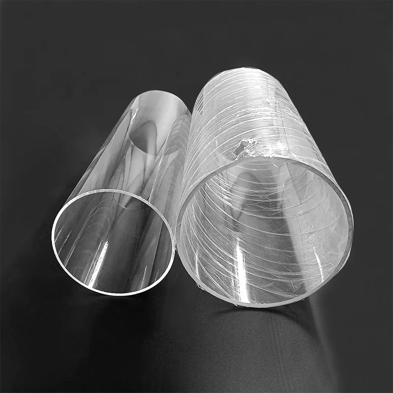Clear Plastic Packaging Tube PC PP PVC PMMA PIPE Transparent Acrylic Tube
