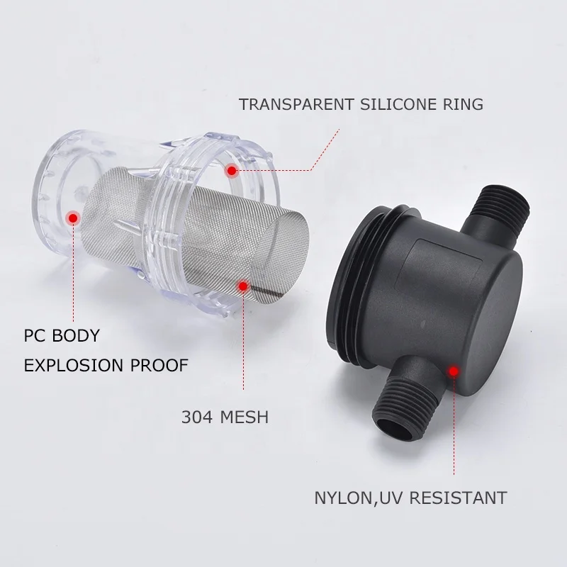 Male thread 40mesh water filter strainer for swimming pool