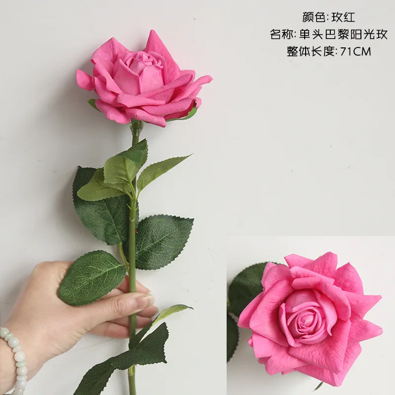 D-BAL001 New artificial real touch flower arrangement latex rose flower for wedding metal arch back drop birthday decor stand