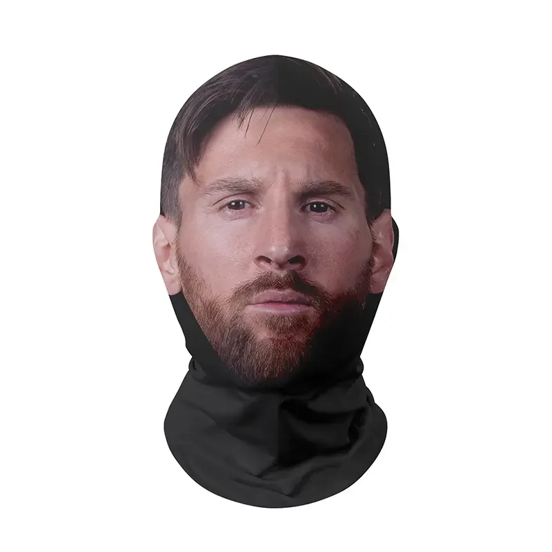 Wholesale Custom Designer Print Full Face Mask Funny 3D Unique Maskera Balaclava Style Hood Face Cover Mask