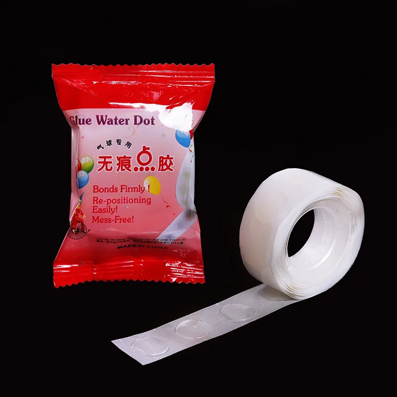 Wholesale Cheap Balloon Accessories 100PCS Roll Double Side Glue Stickers Balloon Glue Point