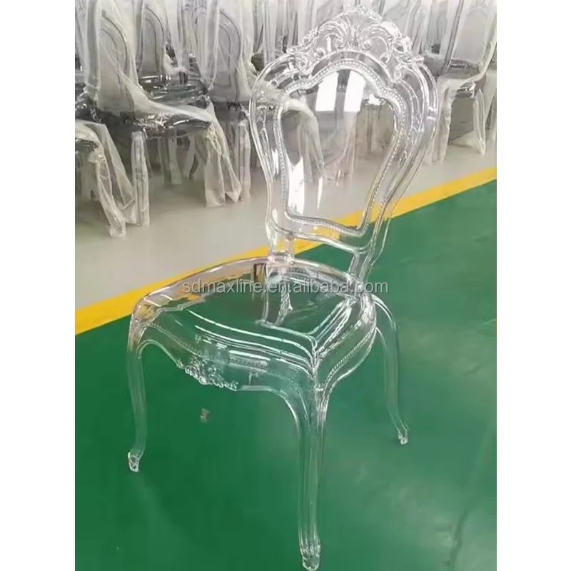 Resin Acrylic Crystal Clear Wedding Beauty Princess Bella Chair