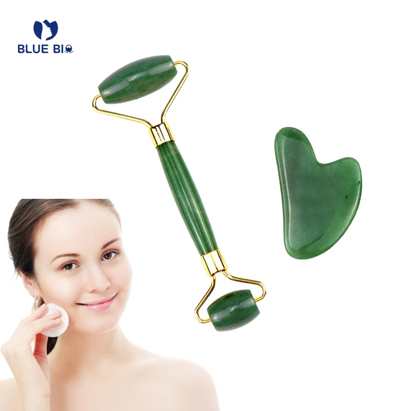 Natural Rose Quartz Massager Facial Beauty Mushroom Shape Massage Tools Relax Health Jade Stone Roller