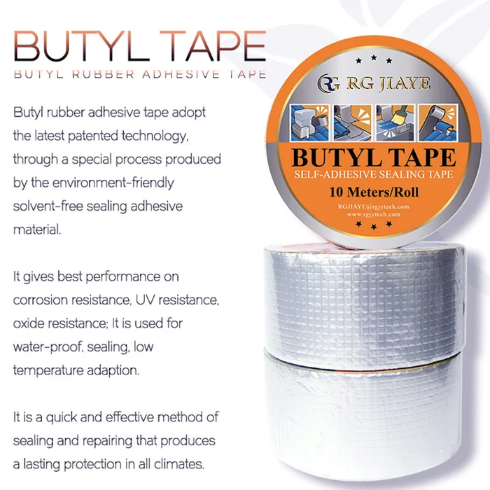 Aluminum Foil Butyl Rubber Sealant Tape for Repair