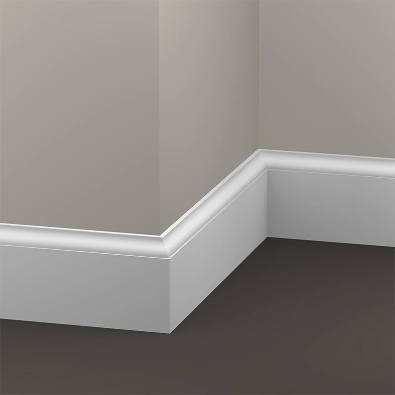 Wood MDF white  Mouldings colonial baseboards mouldings Skirting baseboard