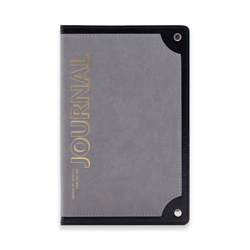 Stitching Thread A5 PU Leather Hardcover Journal Planner Notebook with Rivet