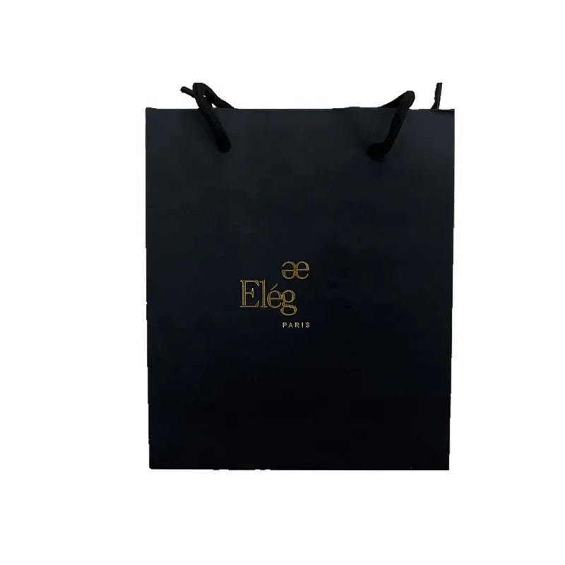 Hot Sale Factory Price Custom Color Shopping Bag Black Magenta Pink Eco-friendly Custom Logo Gift Paper Bag