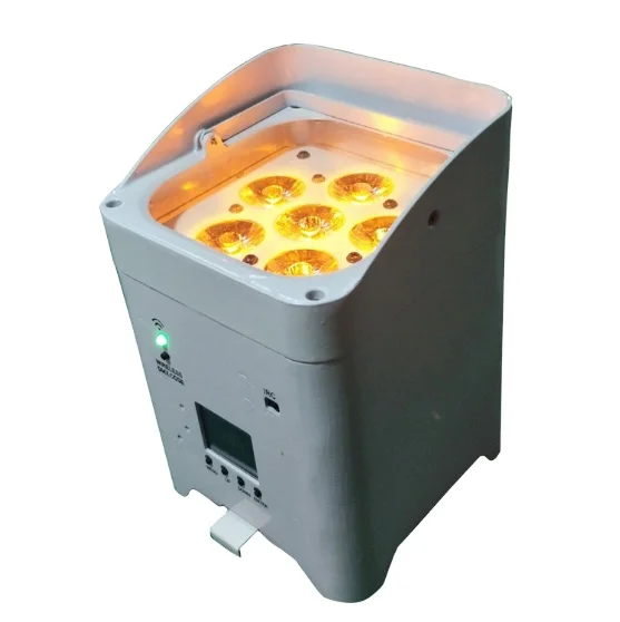1 pcs WIFI APP Battery Powered Remote  W-DMX 6X18W  RGBWA UV 6in1 wall washer  LED Par Uplight  for Wedding