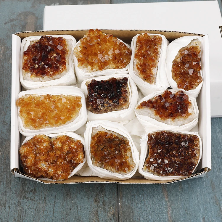 Wholesale Natural Raw Rough Smoky Citrine Crystal Cluster Natural Crystal Gemstone