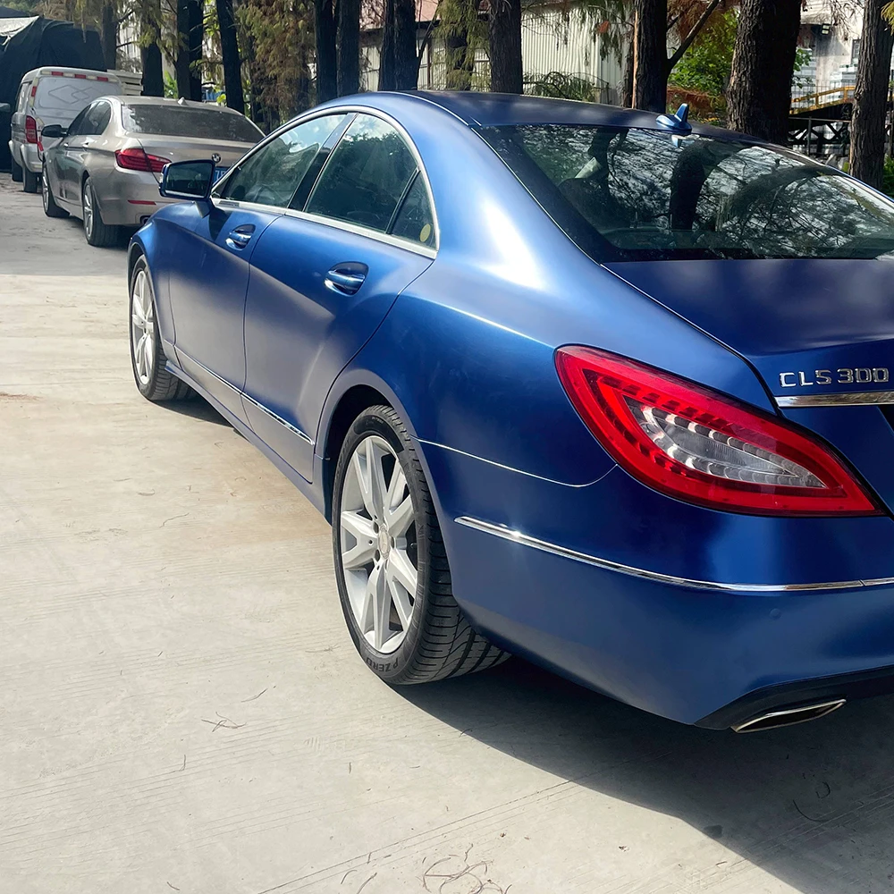 MR Deep Sea Blue Electroplating Matte Vinyl Wrap Film Paint Protection Color Changing Film