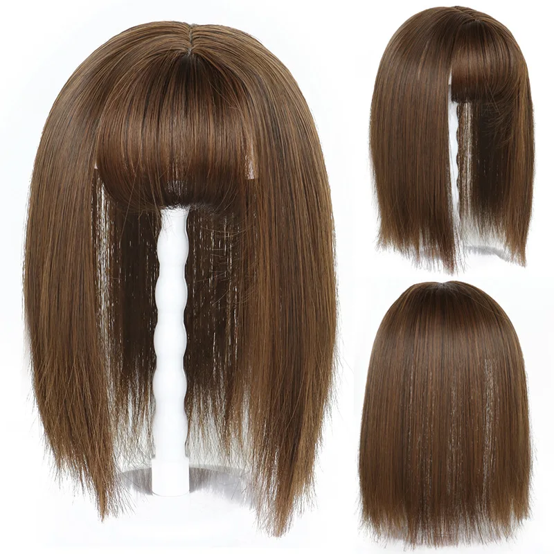 В европейском и американском стиле; Лидер продаж клип-в Челка патч заколка для волос для женщин парик удобна в носке и принимаем Оптовые