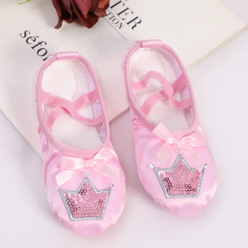 Платье для девочек для танцев на мягкой подошве, обувь для тренировок для кошек из м/ф Щенячий патруль обувь ребенка танцевальных балеток;