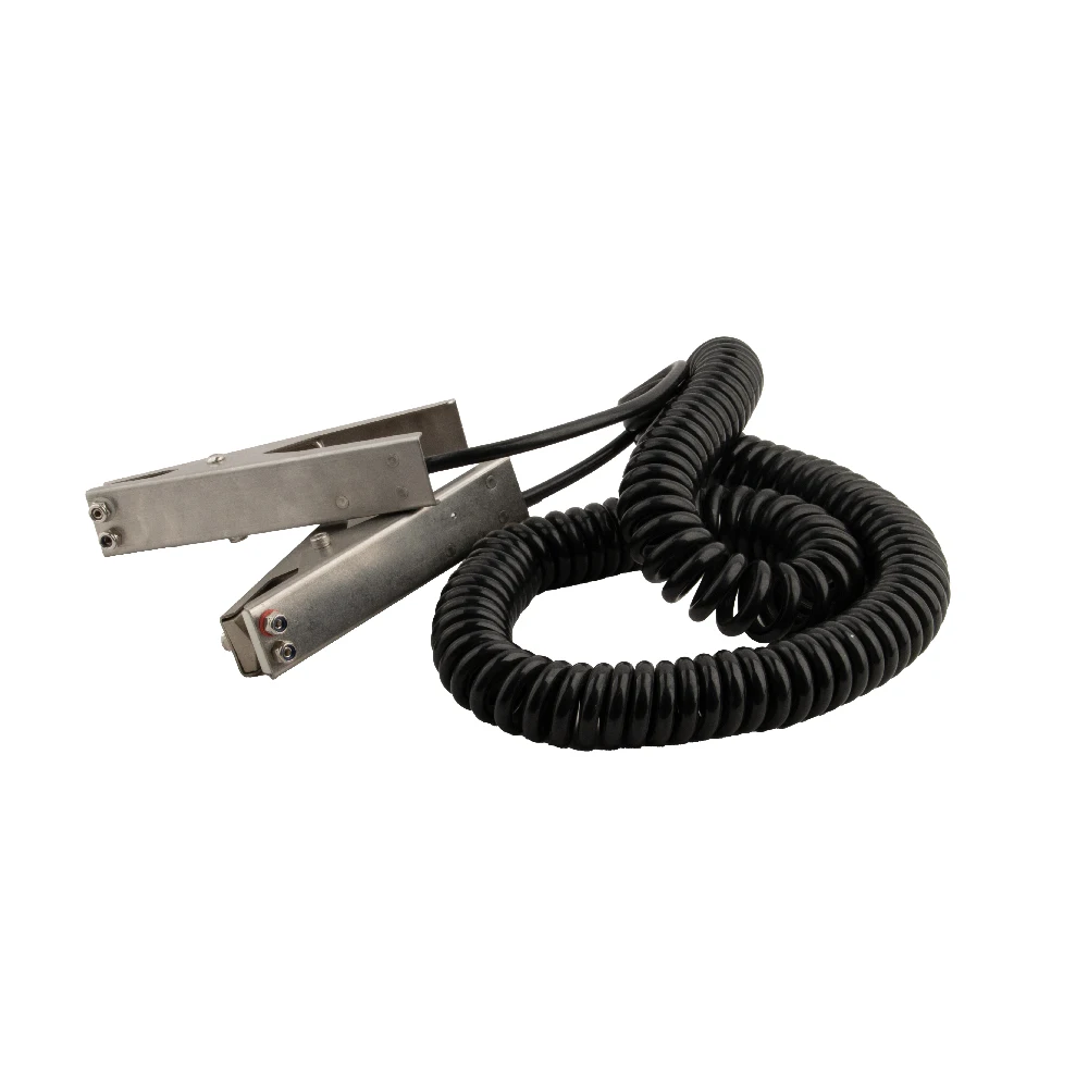 Static grounding cable grounding fixture stainless steel earth double clamp