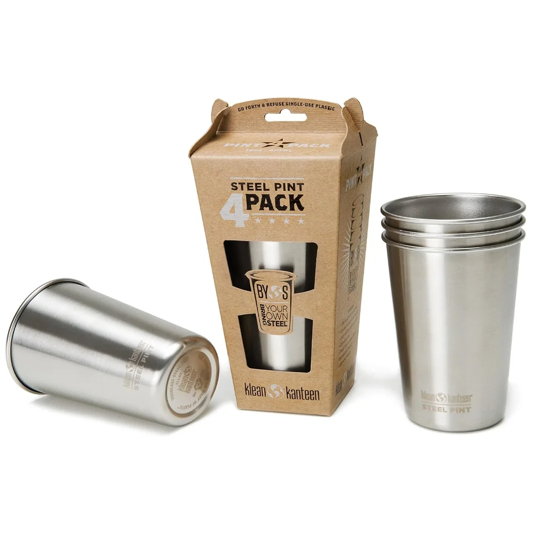 16oz 18/8 food grade stainless steel pint Cup Glass, Personalized Stainless Steel Beer Cup Stackable Durable Cup