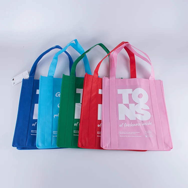 Большая многоразовая сумка для покупок на заказ, Экологически чистая рекламная Нетканая Сумка-тоут для продуктов с логотипом
