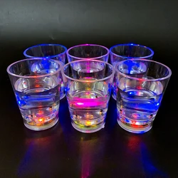 Lincond Customized Logo Led Flashing Cup, Light Up Glowing Led Plastic Cup for Bar Accessories And Party