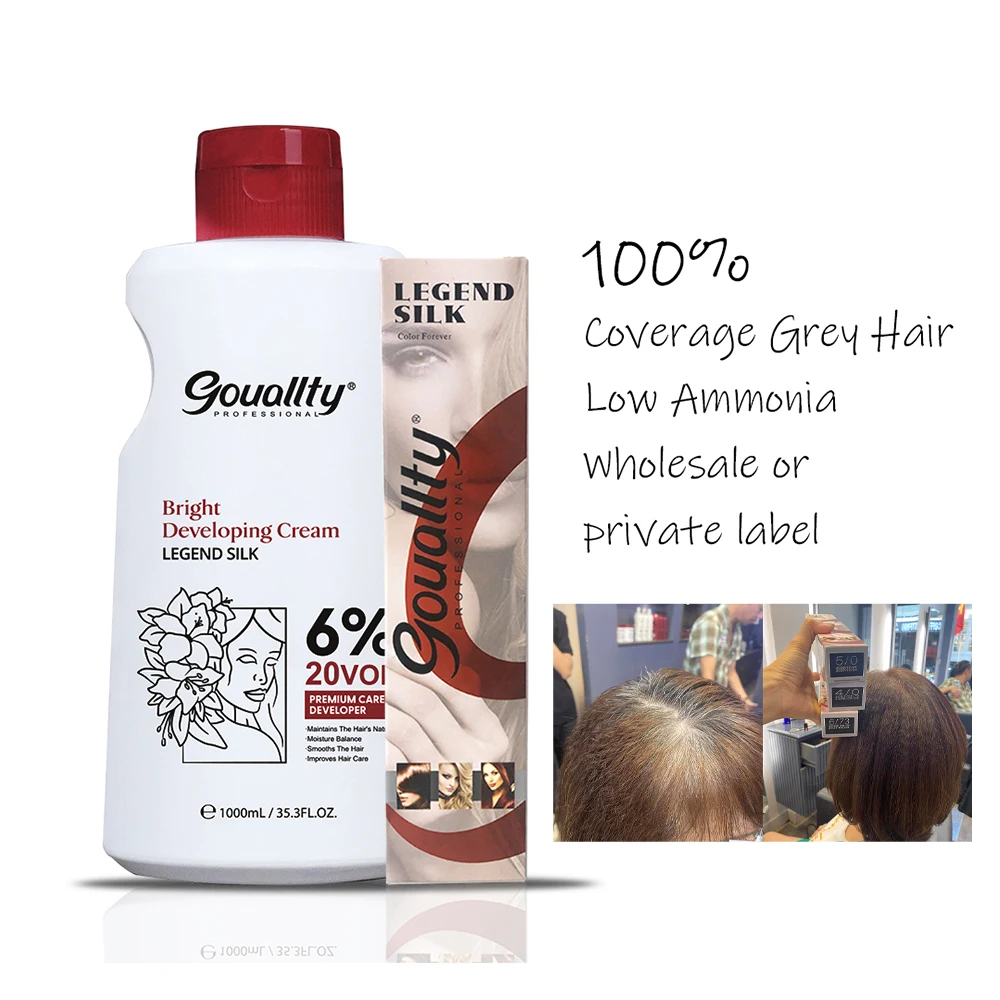 Purple Fashionable Hair Cream Dye Gray Color with Cheap Price