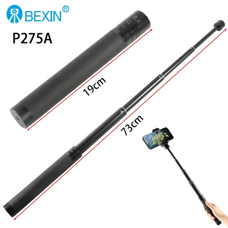 BEXIN New Product  Aluminum Gimbal Stabilizer Accessories Camera Extension Rod Tripod Flexible Selfie Stick for Stabilizer Phone