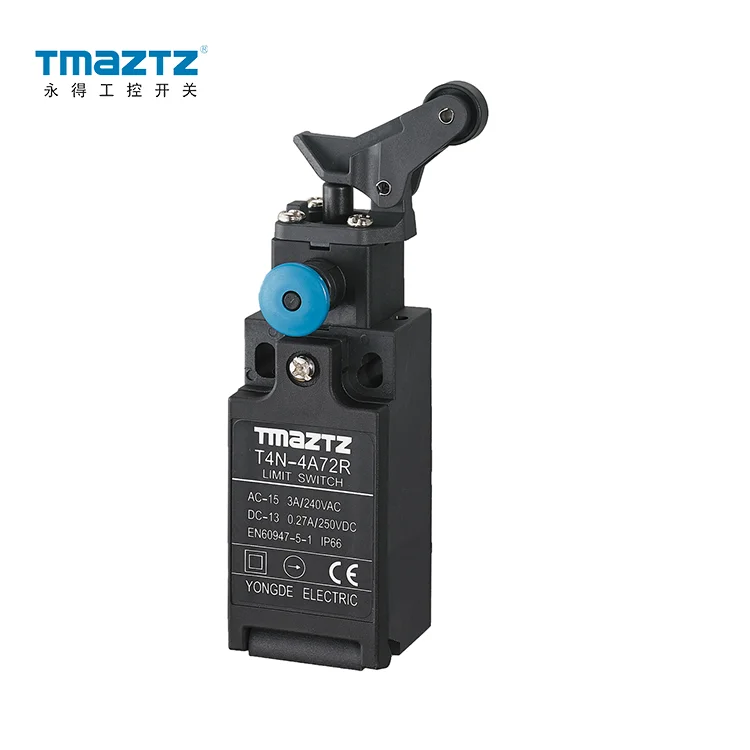 T4N-4A72R Miniature Safety Limit Switch with a manual reset part M4 screw and M20*1.5 Cable Gland