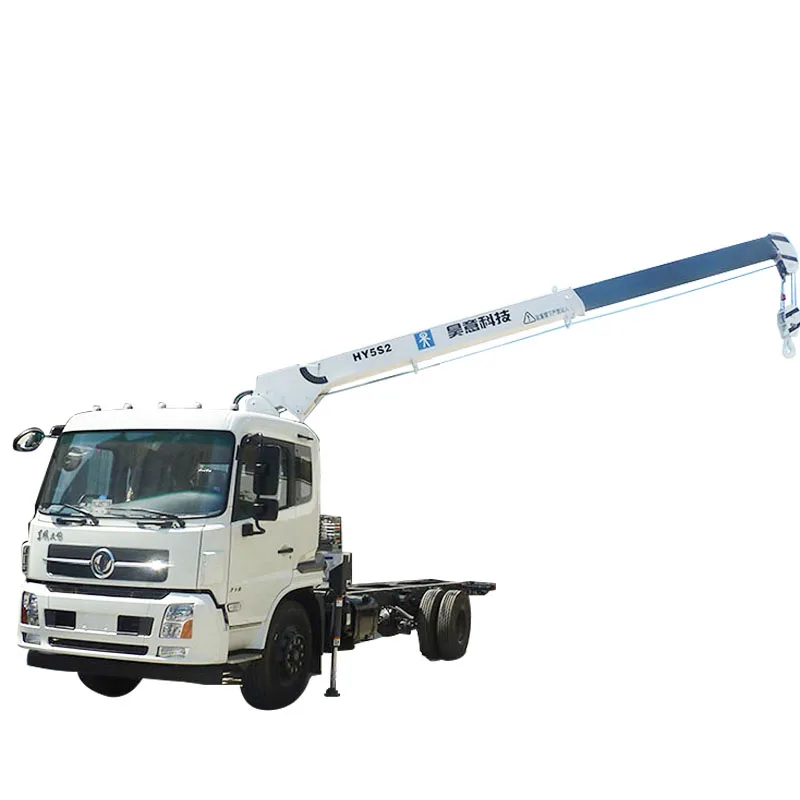 5 ton mobile truck crane loader lorry mounted hydraulic rc control