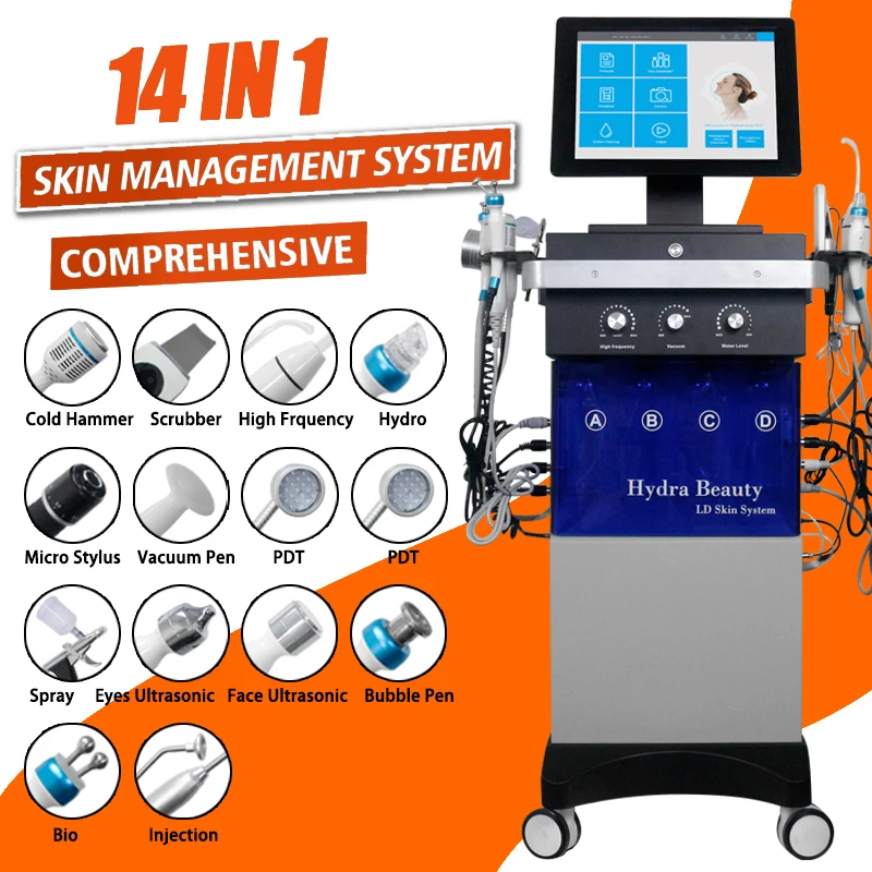 2024 new skin machine hydradermabrasion aqua peeling machine hydro oxygen facial korean skin care machine