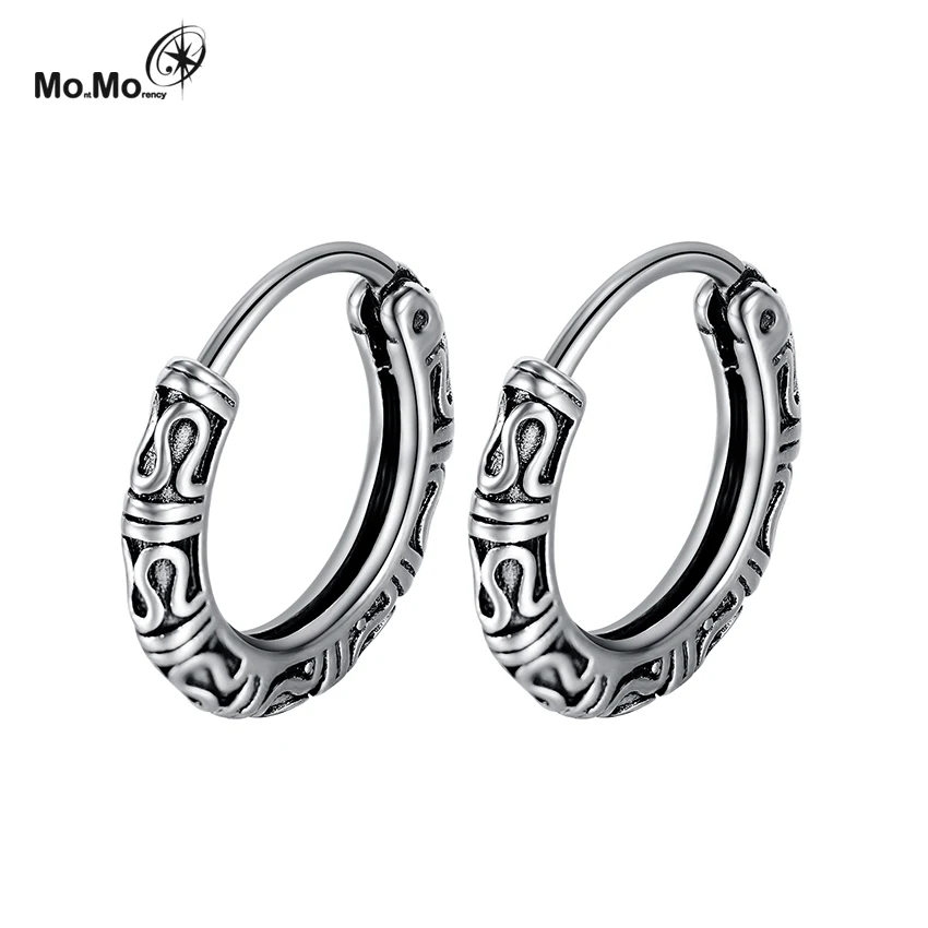  Wholesale Price Gold Stainless Steel Earrings Jewelry Hoop For Men