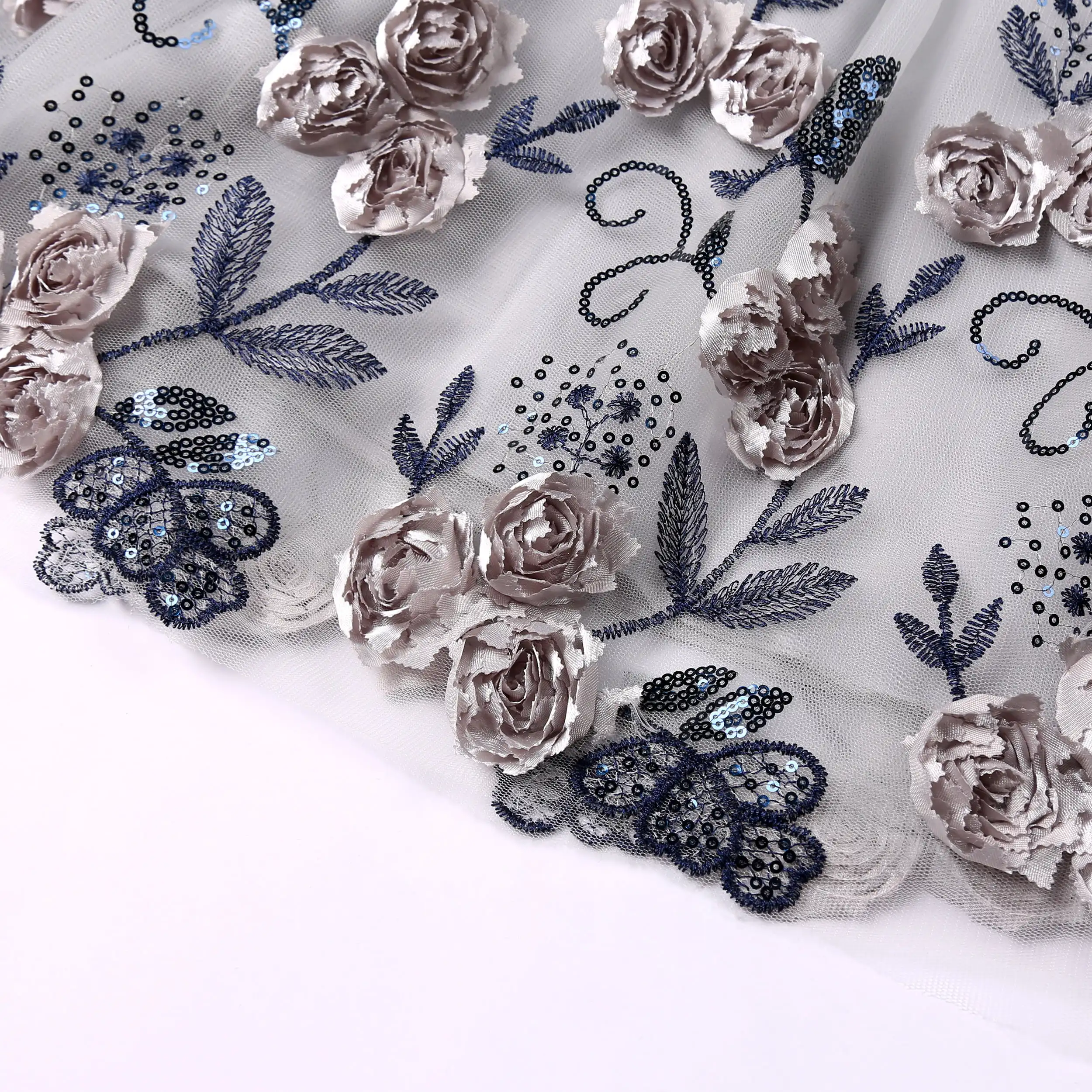 Детское праздничное платье с цветочным принтом