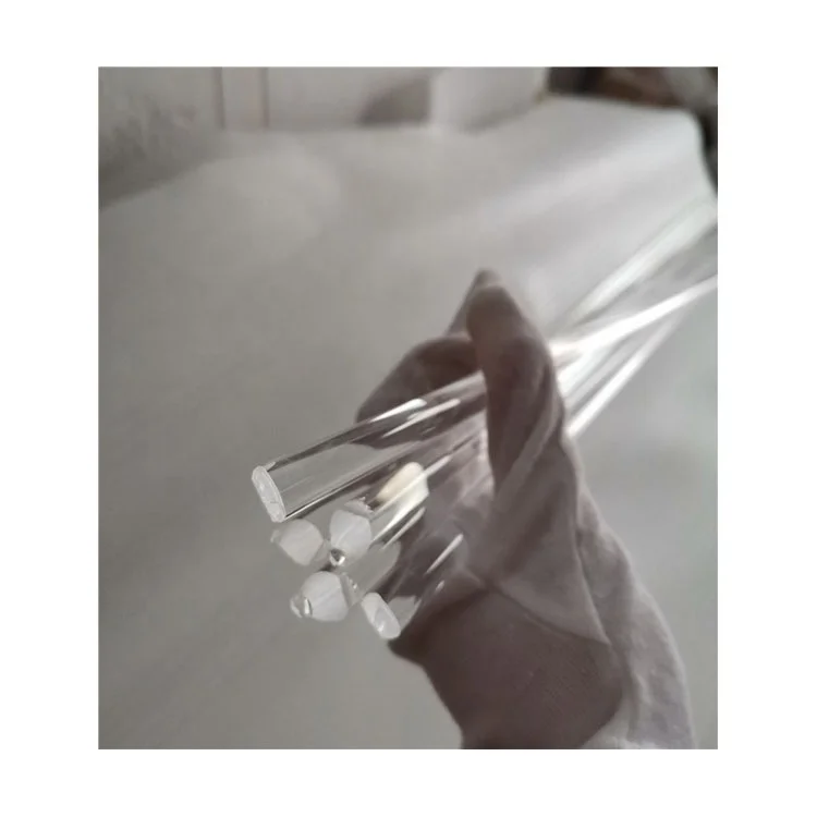 wholesale Manufacturers selling high temperature resistant clear fused quartz rod