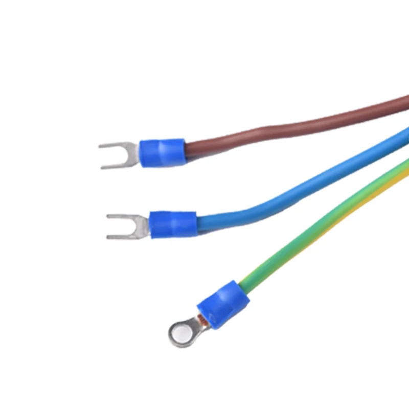 National Standard Black Three-Prong Plug Terminal Tail Power Cord 16A