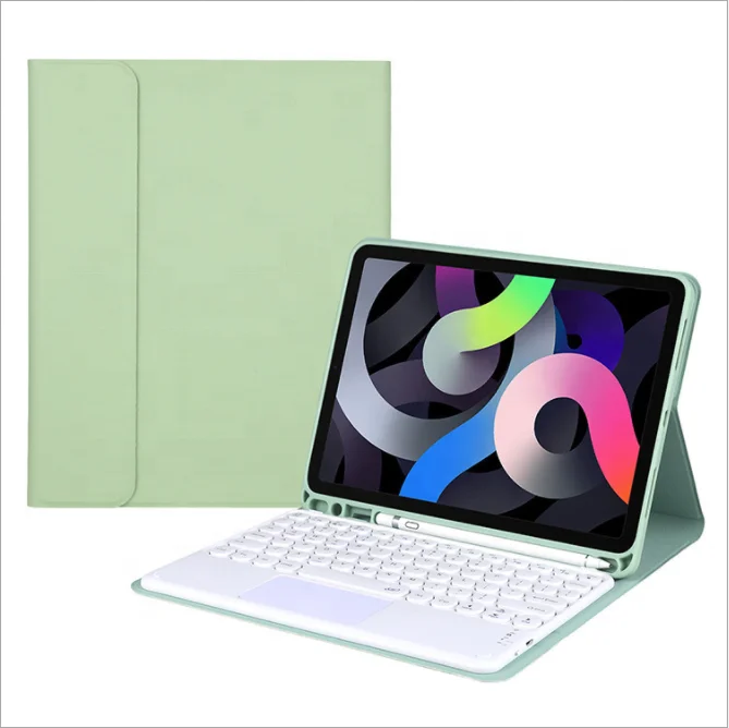 BT wireless touchpad keyboard cover case for samsung galaxy tab a 7 for ipad pro 10.2 10.5