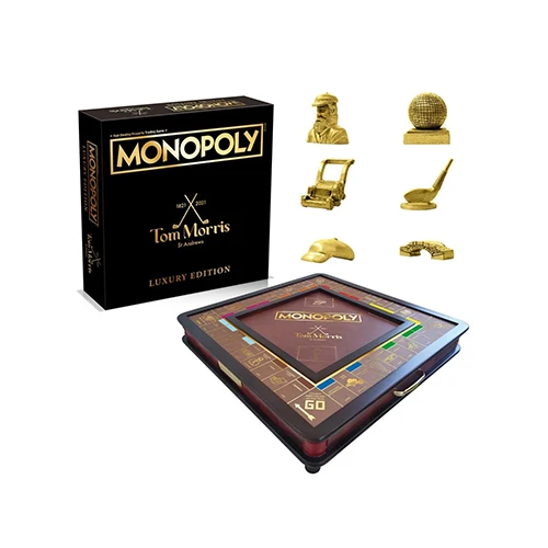 St Andrews Deluxe X Bespoke Monopoly Deluxe Edition Luxury Licensed Gameboard Bespoke Gift