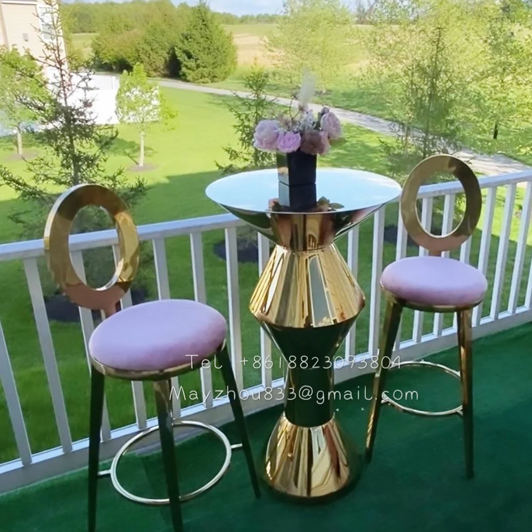 Металлический высокий коктейльный стол для продажи
