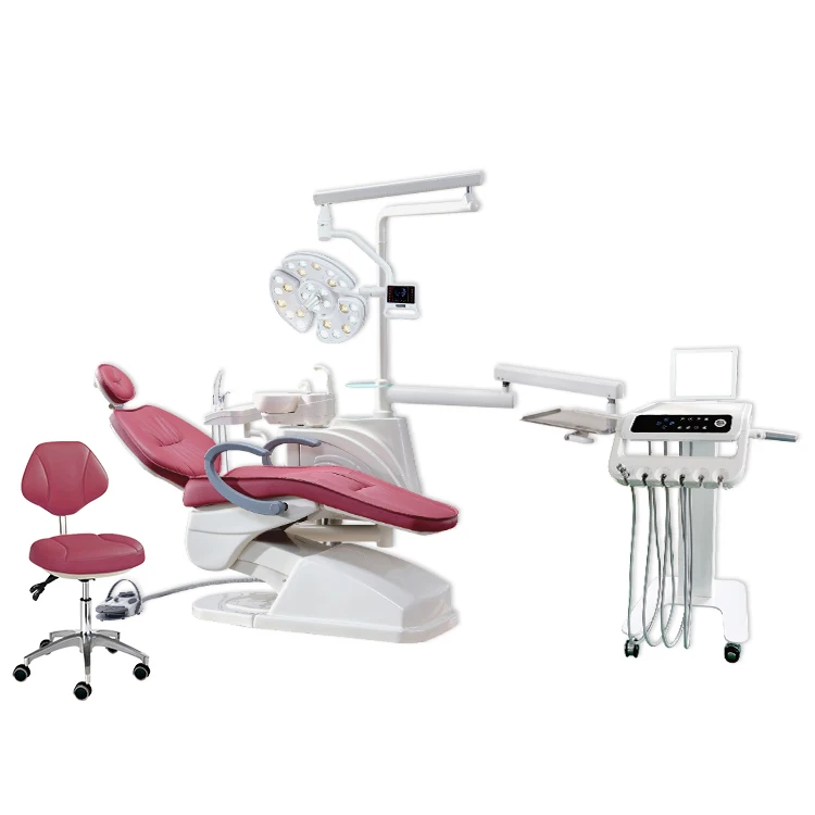 S106 Trolley Type Luxury Implant Dental Chair High Quality Surgery Dental Unit with 26 Bulbs Surgical Lamp Produced by Foshan Ch