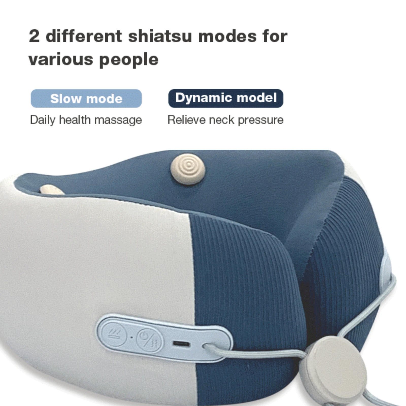 Japan and Korea U shape Travel Neck Massager Vibration Pillow For Pain Relief And Neck Support