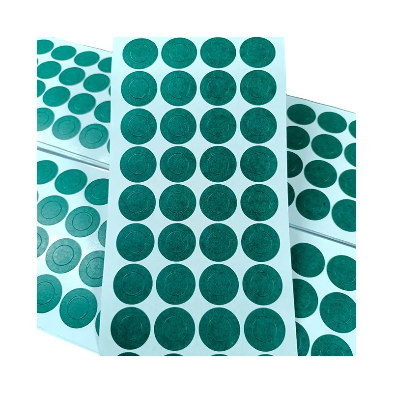 Die cut battery pasting foil adhesive insulation vulcanized Highland barley fish fiber jointing paper sheet