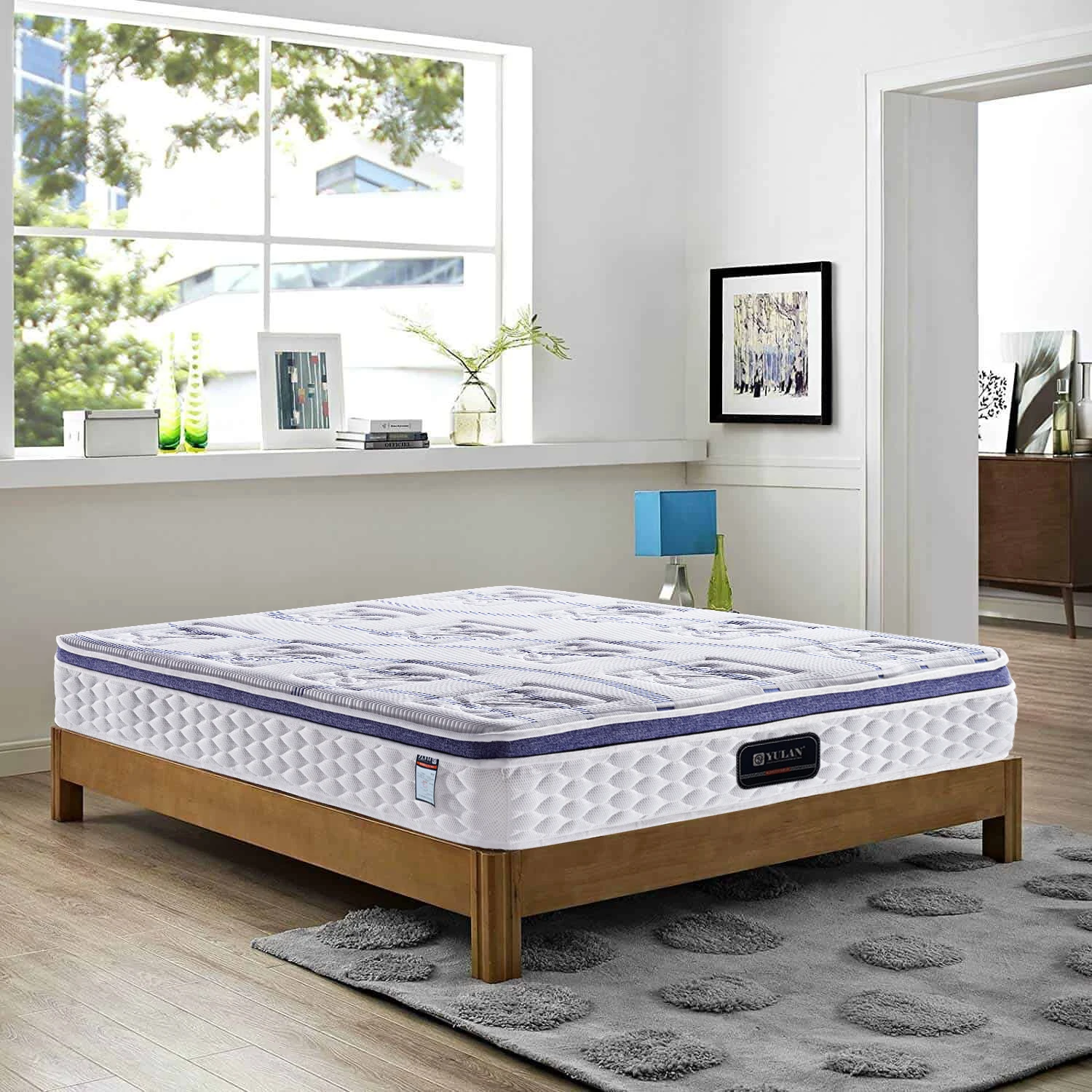 20 inch Deluxe Bedroom Furniture Bed Independent Queen Twin Sexy Mattress with Memorial Foam