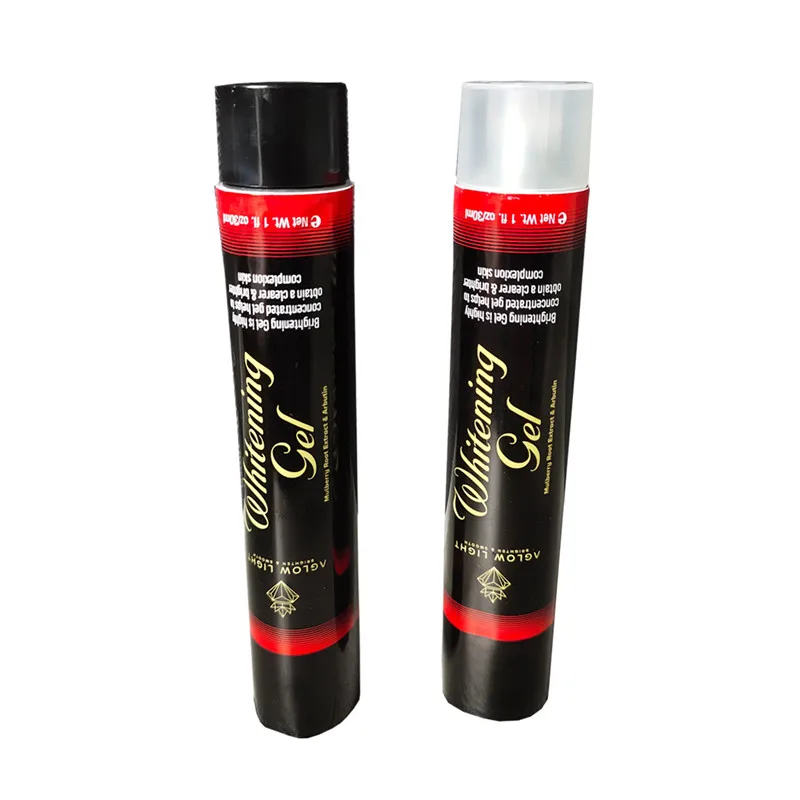 Мужские мини-тубы для ухода за кожей, Алюминиевые косметические тубы 4 унции, складной крем для рук, металлическая туба, черная косметическая упаковка