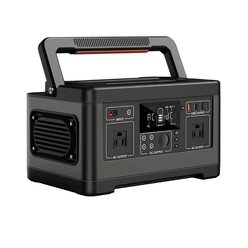 500W high-power outdoor Portable Energy storage power supply Solar charging Self driving camping backup battery